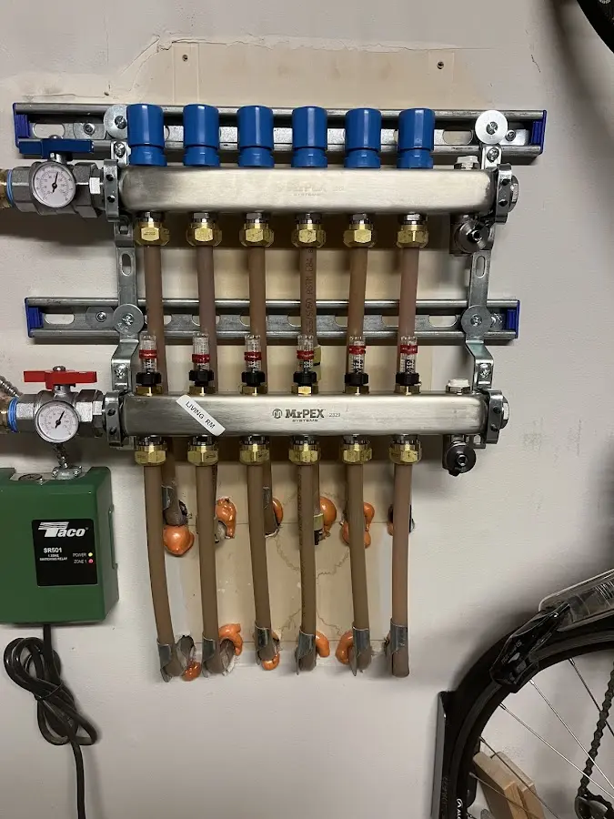 Plumber performing Leak Detection at a residential property in Pelican Marsh